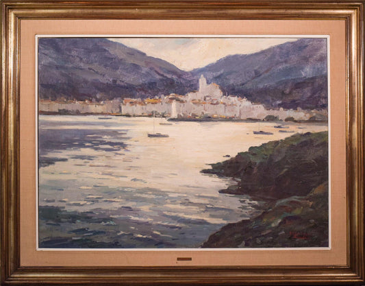 Jaume Mariné i Albamonte, Landscape Painting, 20th-Century, Oil on Canvas, Framed