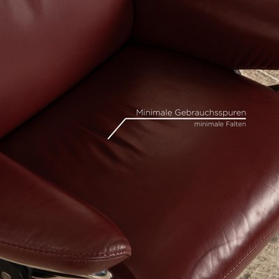 Jazz Leather Armchair in Wine Red from Stressless-RQW-2036306