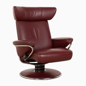 Jazz Leather Armchair in Wine Red from Stressless-RQW-2036306