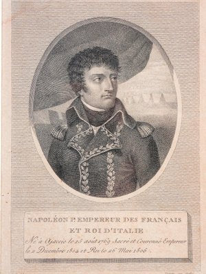 Jean-baptiste Vérité, Napoleon, 1805, Etching, Framed-OJE-1255132