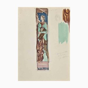 Jean Boudal, The Goddess in Stained Glass, Early 20th-Century-ZCI-1278316