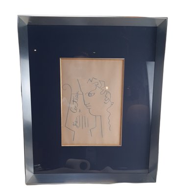 Jean Cocteau, Orpheus Profile, 20th Century, Drawing, Framed-TCS-1182895