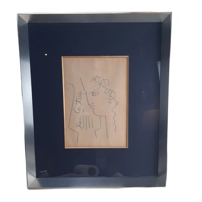 Jean Cocteau, Orpheus Profile, 20th Century, Drawing, Framed-TCS-1182895