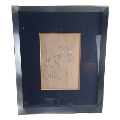 Jean Cocteau, Orpheus Profile, 20th Century, Drawing, Framed-TCS-1182895