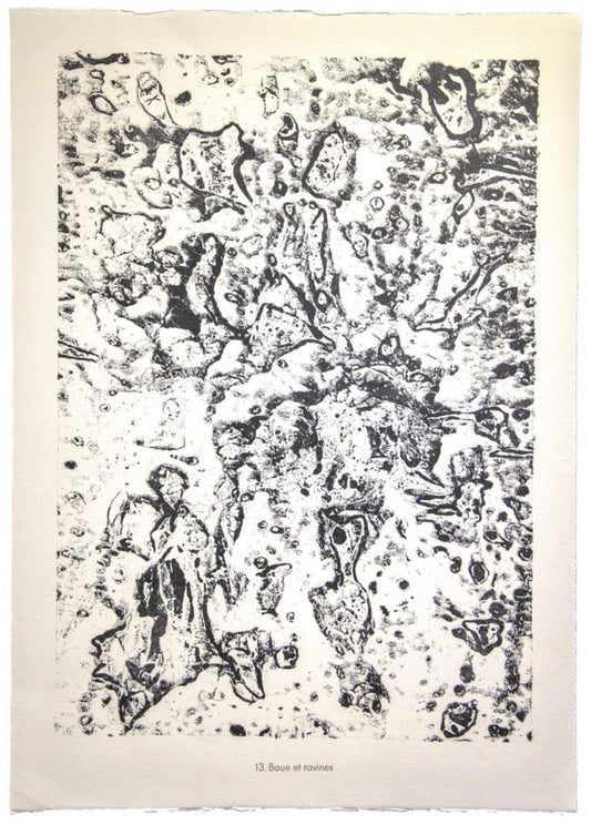 Jean Dubuffet - Mud and Rovines - Original Lithograph - 1959