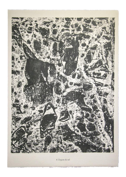 Jean Dubuffet - Organs Soil - from Water, Stones, Sand - Original Lithograph -1959