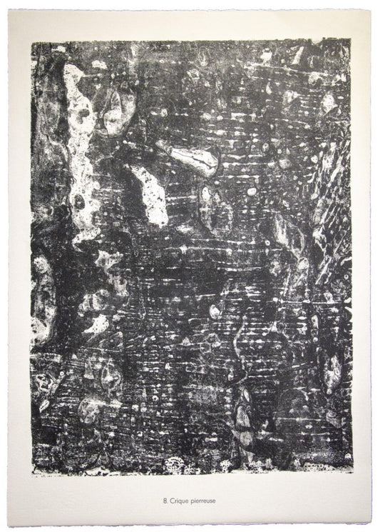 Jean Dubuffet, Pierrense Creek, Lithograph, 1959