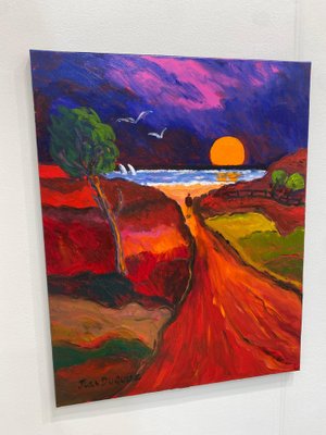 Jean Duquoc, Promenade au Soleil Couchant, 2023, Acrylic on Canvas-CHG-2030979