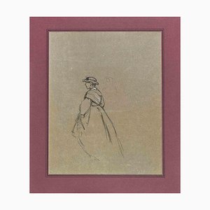 Jean Ferdinand Chaigneau 1, Figures, Original Drawing on Paper, Mid 19th-Century-ZCI-1362621