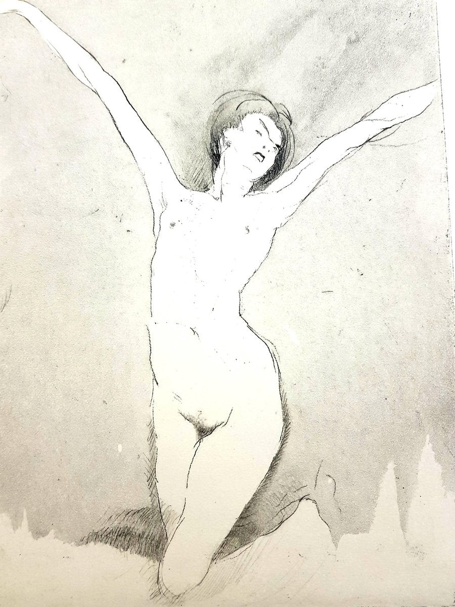 Jean Gabriel Domergue - Happiness - Original Etching 1924