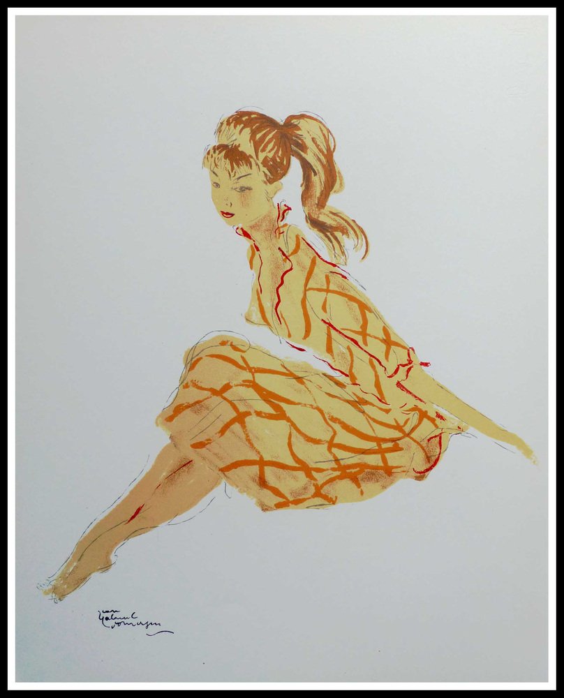 Jean Gabriel Domergue, La Parisienne IV, 1956, Original Lithograph