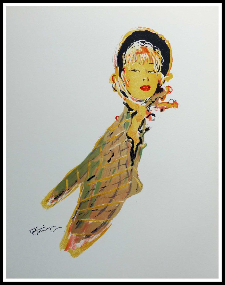 Jean Gabriel Domergue, La Parisienne VIII, 1956, Original Lithograph