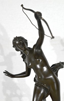 Jean Garnier, Diana the Huntress, Late 19th Century, Bronze-RVK-1395177