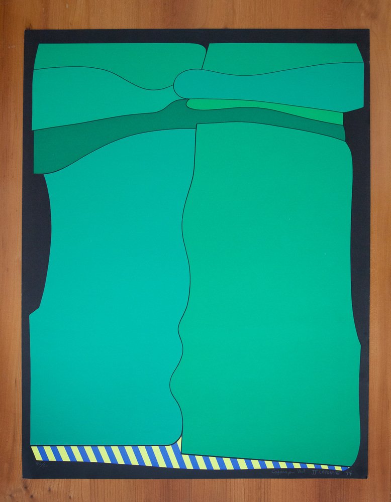 Jean-Jacques Lapoirie, Carapaçon vert, 1974, Silkscreen