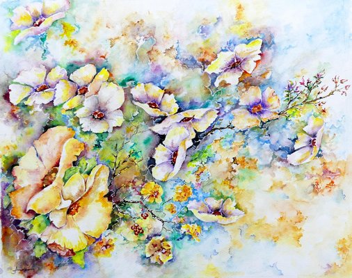 Jean Jourdan, Summer Rhapsody, 2020, Watercolor on Paper-QNR-1239773