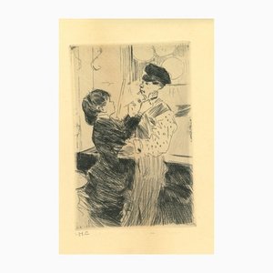 Jean-Luis Forain, Family Scene, Original Etching, Early 20th Century-ZCI-1378971