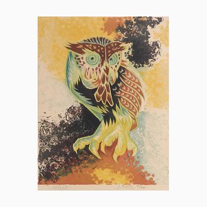 Jean Lurcat, Lithograph Owl, Unframed, 1940-1960s-ARU-838876