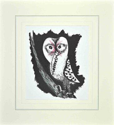 Jean Lurçat, Owl, Original Lithograph, 1948-ZCI-1264837