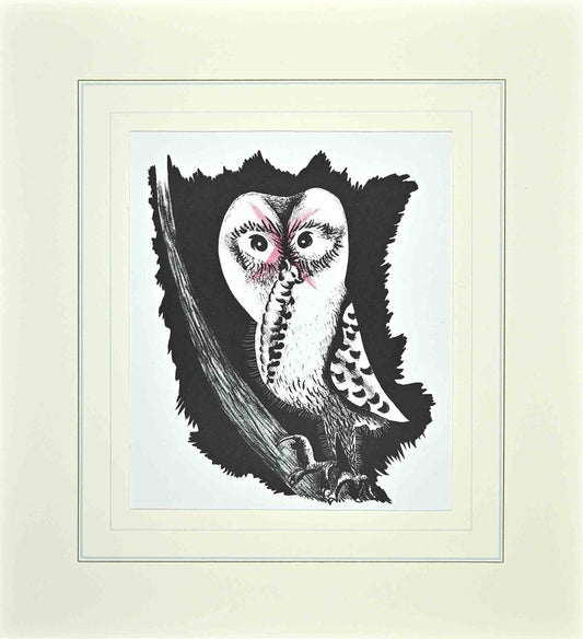 Jean Lurçat, Owl, Original Lithograph, 1948