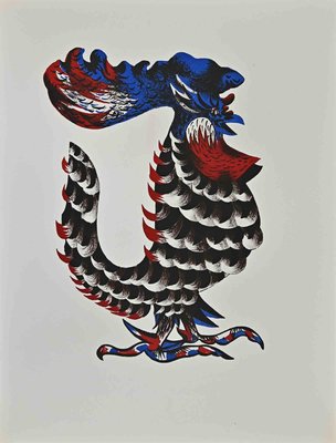 Jean Lurçat, Rooster, Woodcut, 1948-ZCI-1437085