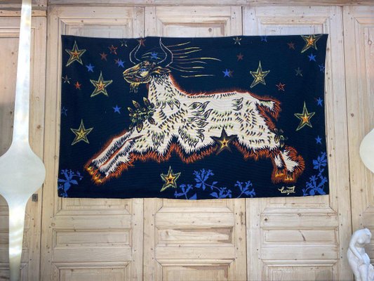 Jean Lurçat, The Goat with the Stars, 1950s, Screen Print Tapestry-DY-2028611