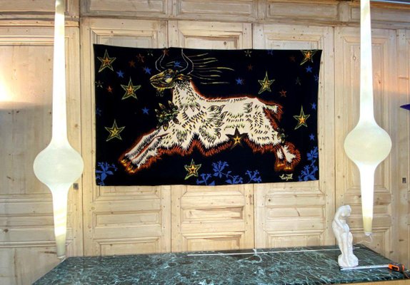 Jean Lurçat, The Goat with the Stars, 1950s, Screen Print Tapestry-DY-2028611