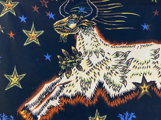 Jean Lurçat, The Goat with the Stars, 1950s, Screen Print Tapestry-DY-2028611