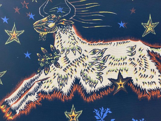 Jean Lurçat, The Goat with the Stars, 1950s, Screen Print Tapestry-DY-2028611