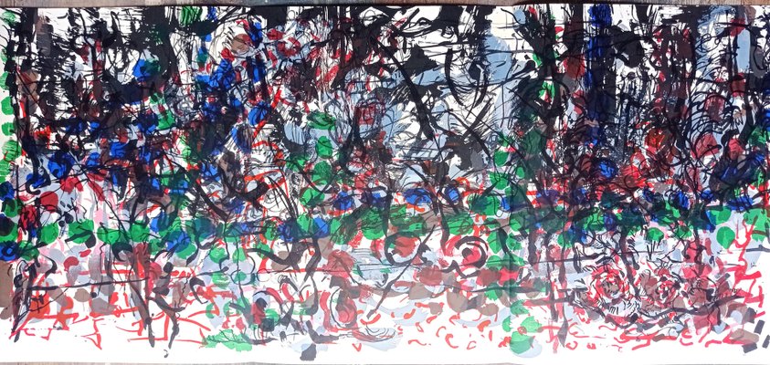 Jean-Paul Riopelle, Triptych for Derriere le Miroir, 1970, Lithograph-NRC-1389273