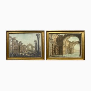 Jean T. Prestel, Figurative Scenes, 1700s-1800s, Engravings, Set of 2-LQ-1784056