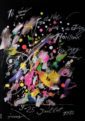 Jean Tinguely, Montreux Jazz Festival 1982, Silkscreen, 1980s-LBS-1409104