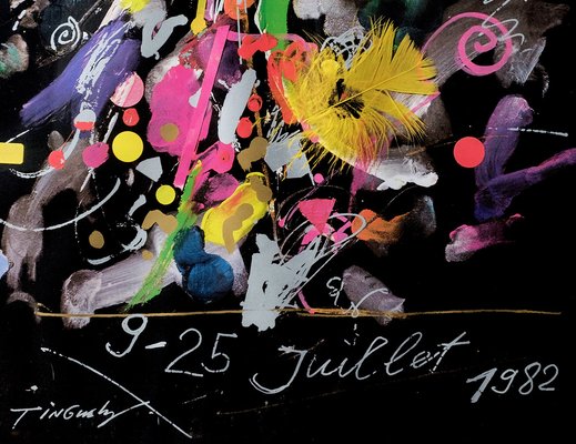 Jean Tinguely, Montreux Jazz Festival 1982, Silkscreen, 1980s-LBS-1409104