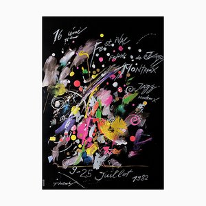 Jean Tinguely, Montreux Jazz Festival 1982, Silkscreen, 1980s-LBS-1409104