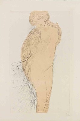 Jeanne Bardey, Woman, Original Etching, Early 20th-Century-ZCI-1272517