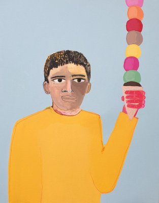 Jéko, Petite glace, 2022, Mixed Media-ZHZ-1752884