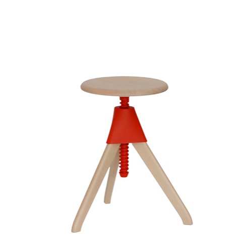 TOM AND JERRY - THE WILD BUNCH - Height-adjustable beech stool