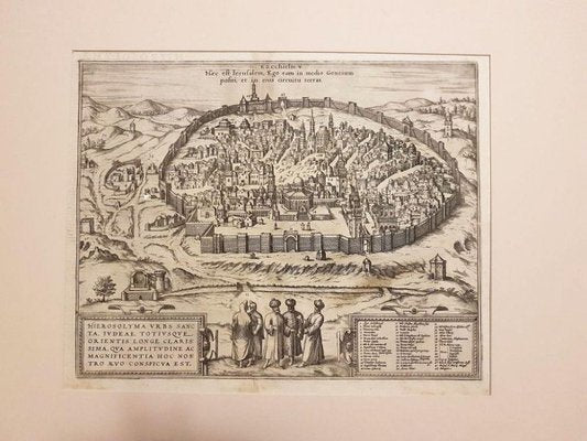 Jerusalem, Antique Map from ''Civitates Orbis Terrarum'' - 1572-1617 1572-1617-ZCI-756885