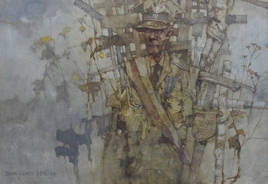 Jerzy Duda-Gracz, Krasnobród, Rememberance - 2496, 1999, Oil & Oil on Board