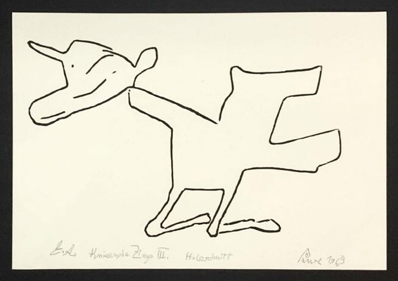 Jerzy Panek, Kneeling Goat III, 1969-XHG-930224