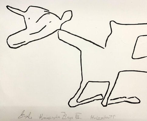 Jerzy Panek, Kneeling Goat III, 1969-XHG-930224