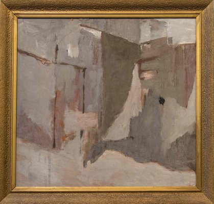 Jerzy Świecimski, Abstract Painting, 20th-Century, Oil on Canvas, Framed-FSD-1361855