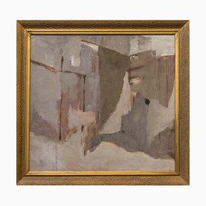 Jerzy Świecimski, Abstract Painting, 20th-Century, Oil on Canvas, Framed-FSD-1361855