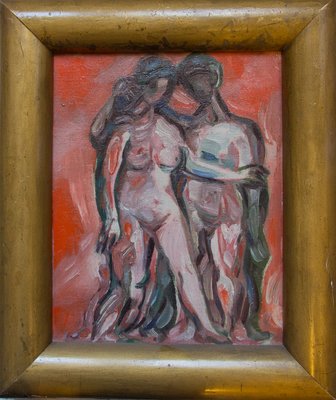 Jerzy Teodorowicz, Nude, Mid-20th Century, 1950s, Oil on Canvas-FSD-1374269