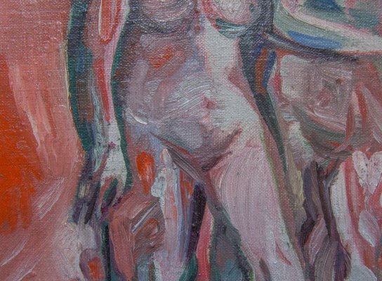 Jerzy Teodorowicz, Nude, Mid-20th Century, 1950s, Oil on Canvas-FSD-1374269