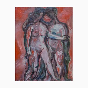 Jerzy Teodorowicz, Nude, Mid-20th Century, 1950s, Oil on Canvas-FSD-1374269