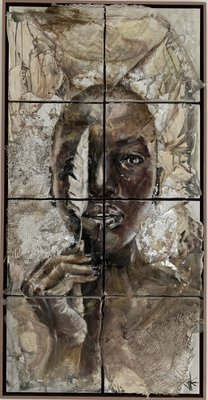 Jessica Spagnolo, Broken Identity, Mixed Media on Canvas, 2022-QMZ-1781239