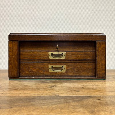 Jewelers Box in Oak, 1930s-ALF-2033569