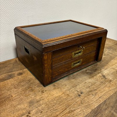 Jewelers Box in Oak, 1930s-ALF-2033569