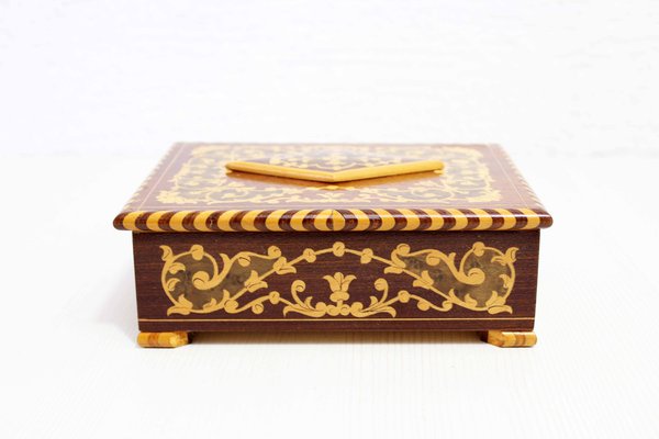 Jewelry Box in Marquetry, 1970s-BQF-1807774