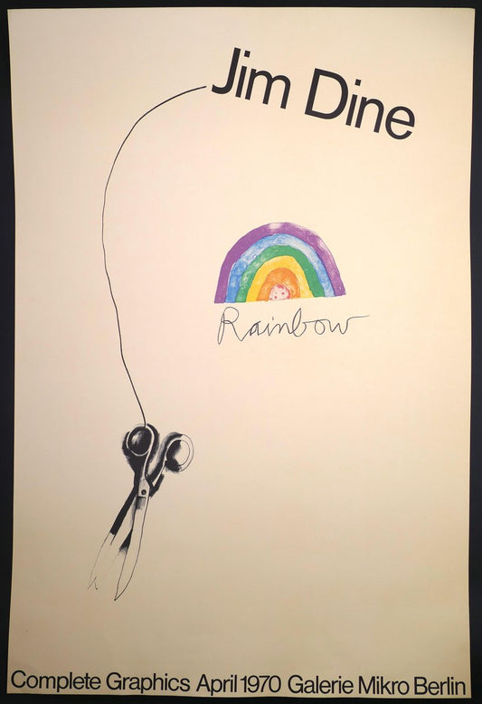 Jim Dine, Rainbow, 1970, Vintage Poster